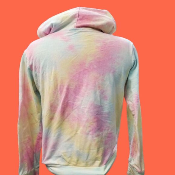 Pastel Tie Dye Zipper Hoodie - Picture 3 of 7